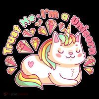 Trust Me I'm A Unicorn Cat Ornament thumb 1