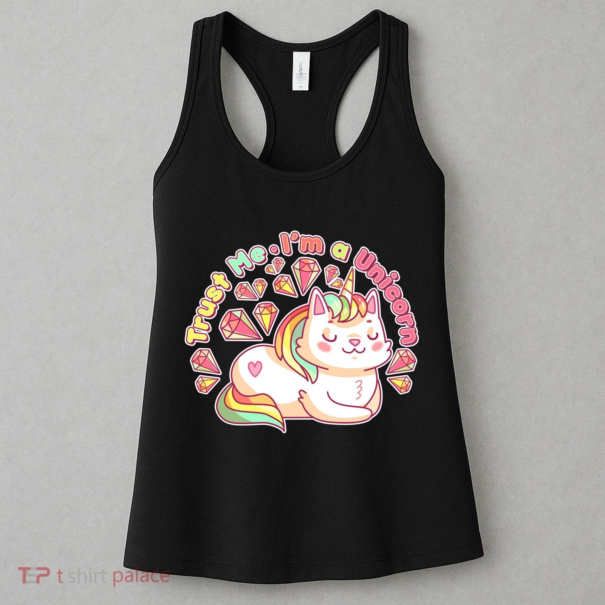 Trust Me I'm A Unicorn Cat Women's Tank Top