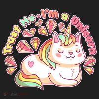 Trust Me I'm A Unicorn Cat Hat thumb 2