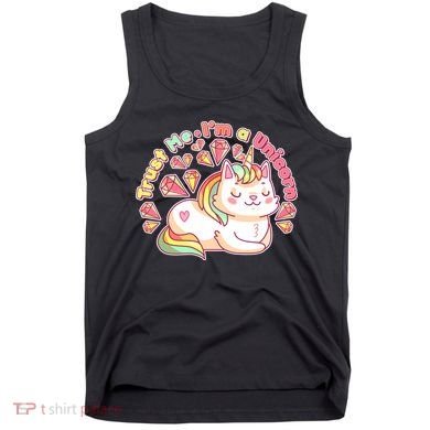 Trust Me I'm A Unicorn Cat Tank Top
