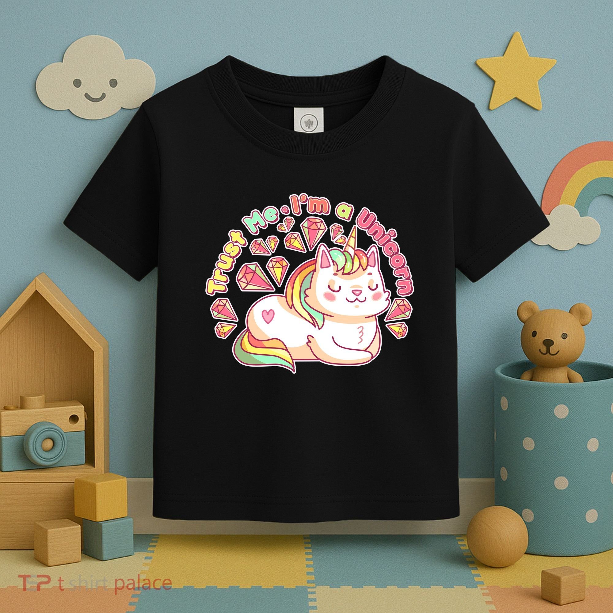 Trust Me I'm A Unicorn Cat Toddler T-Shirt