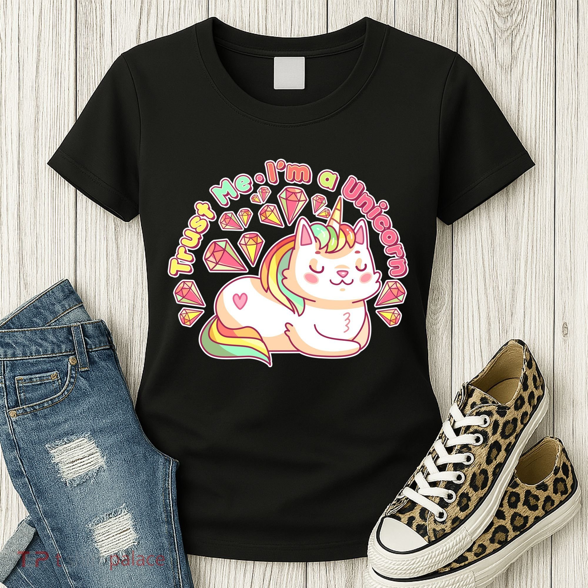 Trust Me I'm A Unicorn Cat Women's T-Shirt