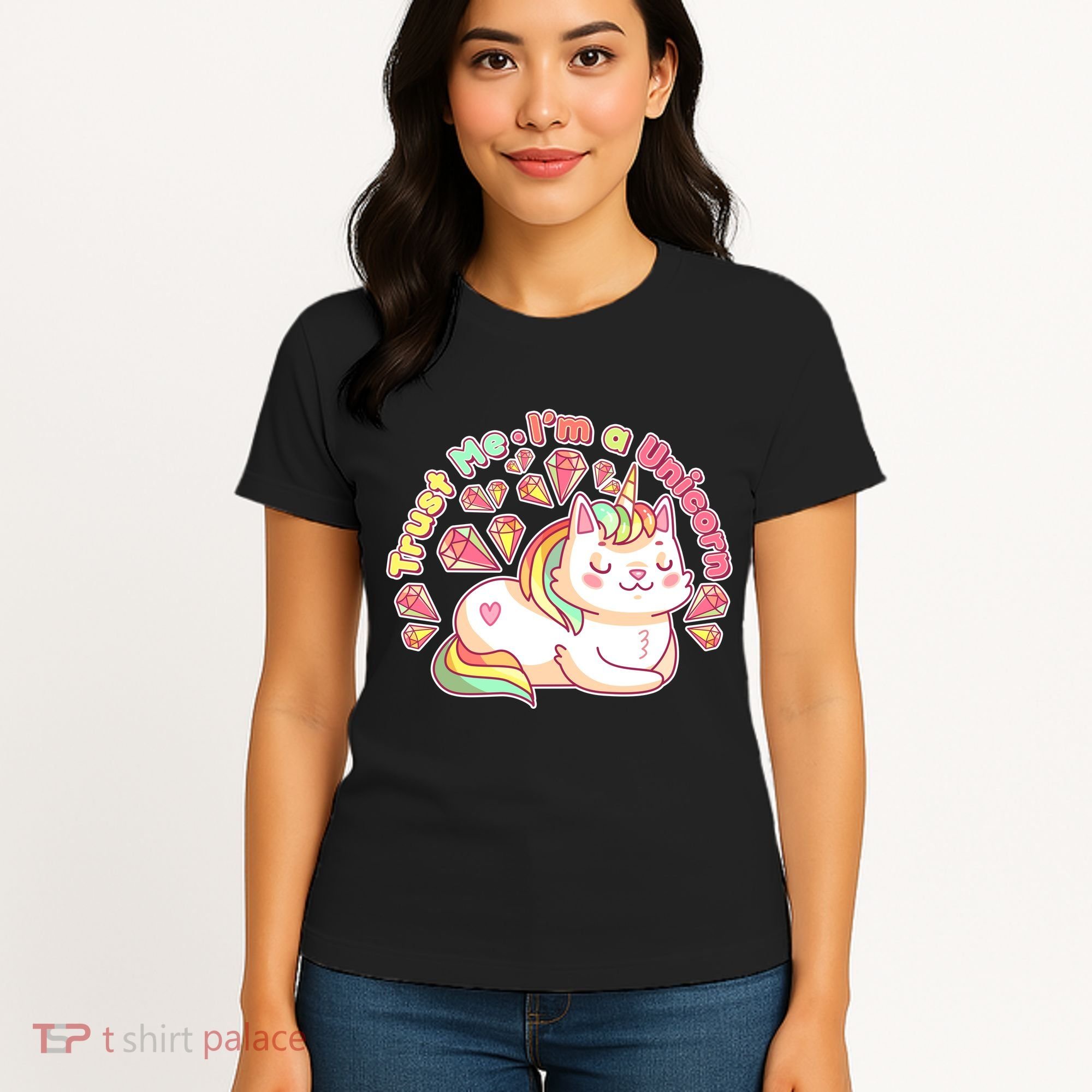 Trust Me I'm A Unicorn Cat Women's T-Shirt