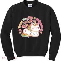 Trust Me I'm A Unicorn Cat Kids Sweatshirt thumb 0