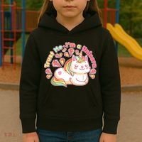 Trust Me I'm A Unicorn Cat Kids Hoodie thumb 3
