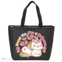 Trust Me I'm A Unicorn Cat Tote Bag thumb 0