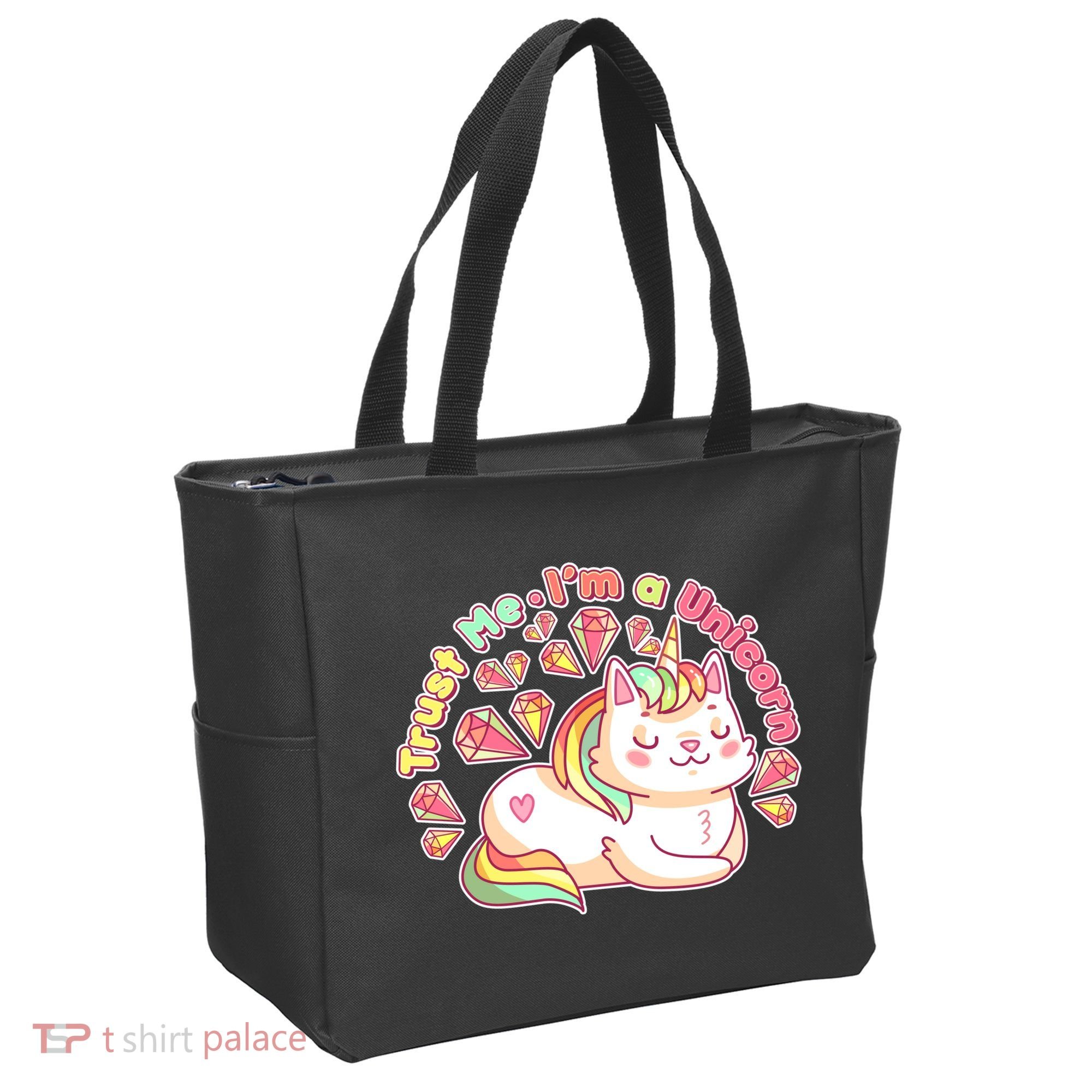 Trust Me I'm A Unicorn Cat Tote Bag