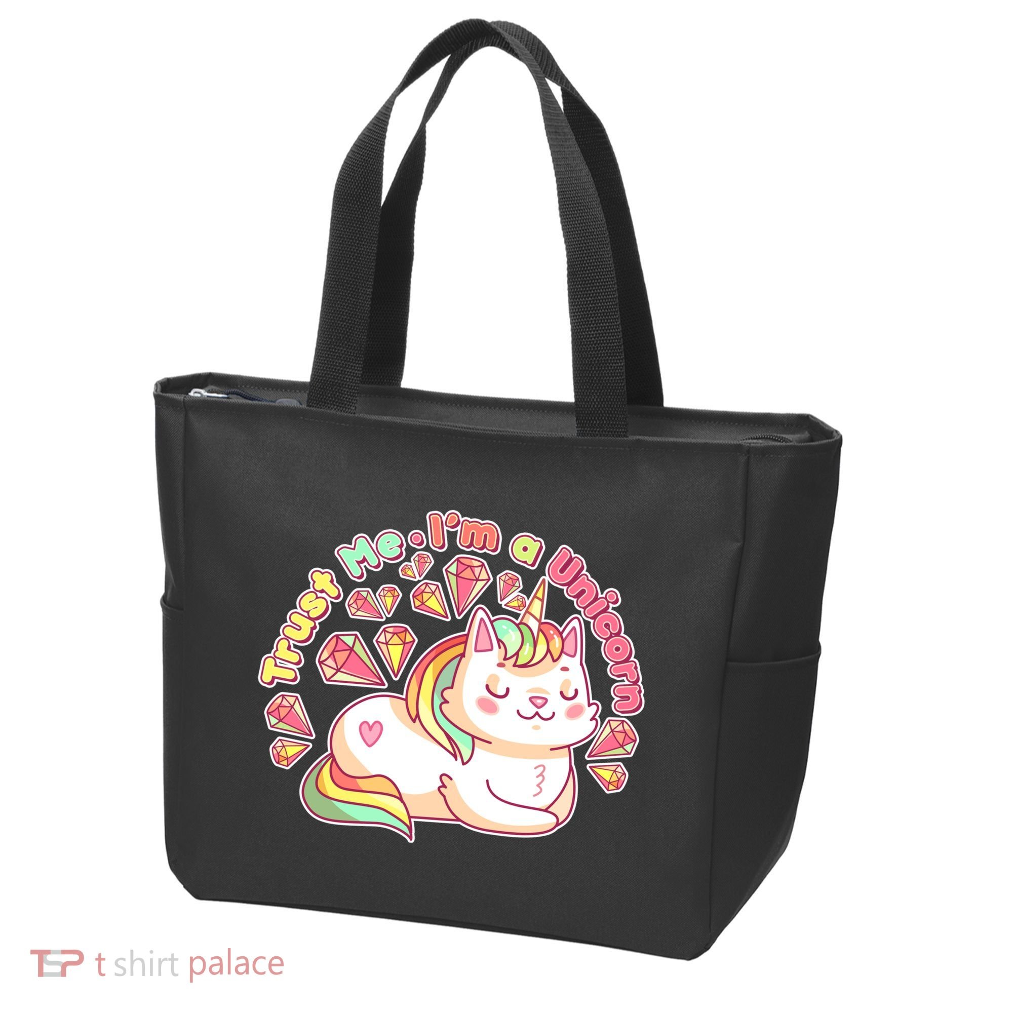 Trust Me I'm A Unicorn Cat Tote Bag