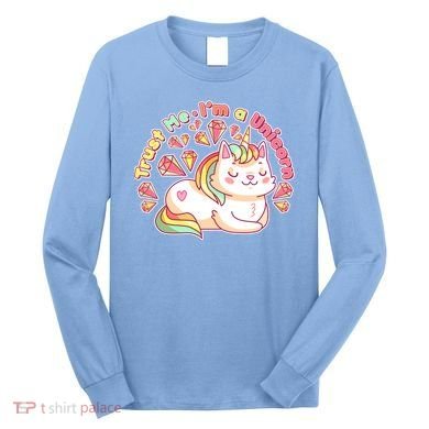 Trust Me I'm A Unicorn Cat Long Sleeve Shirt