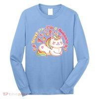 Trust Me I'm A Unicorn Cat Long Sleeve Shirt thumb 0