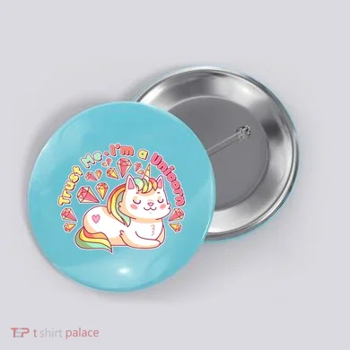 Trust Me I'm A Unicorn Cat Button