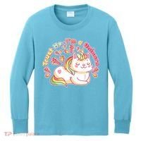 Trust Me I'm A Unicorn Cat Kids Long Sleeve Shirt thumb 0