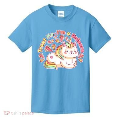 Trust Me I'm A Unicorn Cat Kids T-Shirt