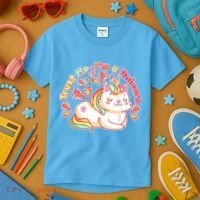 Trust Me I'm A Unicorn Cat Kids T-Shirt thumb 3