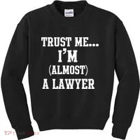 Trust Me I'm Almost A Lawyer Kids Sweatshirt thumb 0