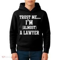 Trust Me I'm Almost A Lawyer Kids Hoodie thumb 4