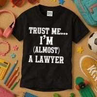 Trust Me I'm Almost A Lawyer Kids T-Shirt thumb 3