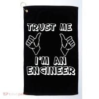Trust Me I'm An Engineer Golf Towel thumb 0
