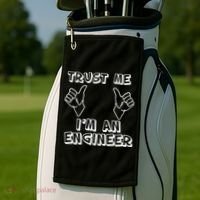 Trust Me I'm An Engineer Golf Towel thumb 2