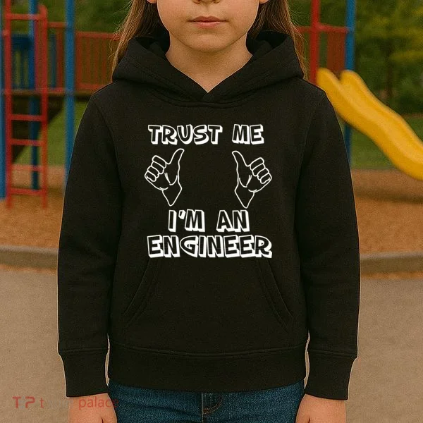 Trust Me I'm An Engineer Kids Hoodie