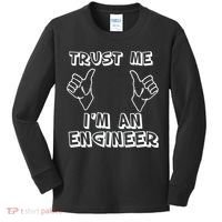 Trust Me I'm An Engineer Kids Long Sleeve Shirt thumb 0
