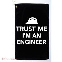 Trust Me I'm An Engineer Funny Golf Towel thumb 0