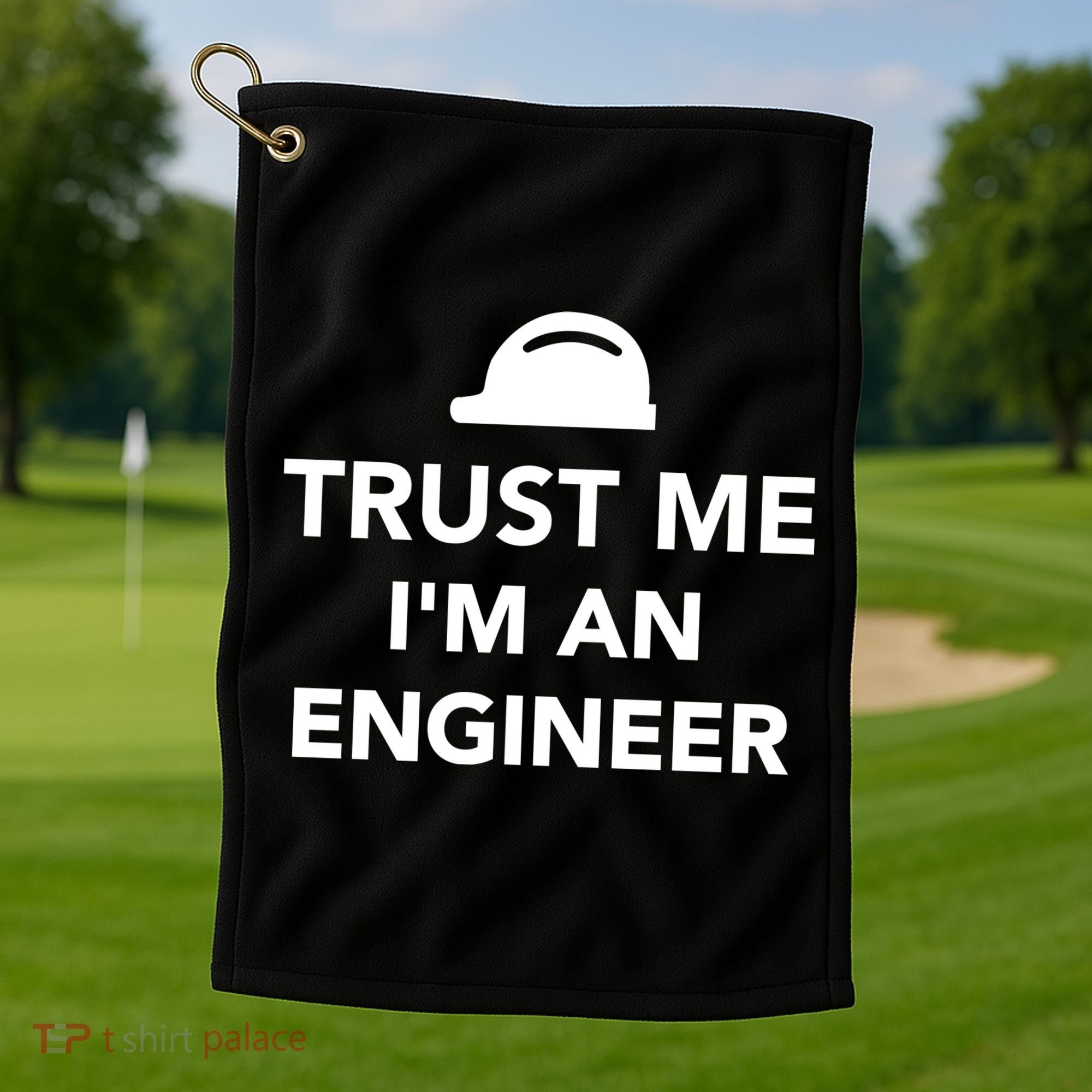 Trust Me I'm An Engineer Funny Golf Towel