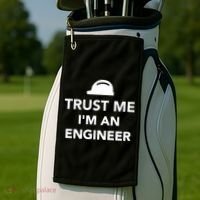 Trust Me I'm An Engineer Funny Golf Towel thumb 2