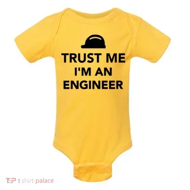 Trust Me I'm An Engineer Funny Baby Bodysuit
