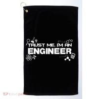 Trust Me I'm An Engineer Funny Job Title Golf Towel thumb 0