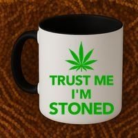 Trust Me I'm Stoned Marijuana Coffee Mug thumb 2