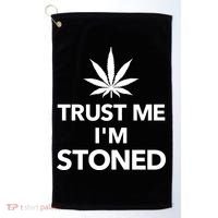 Trust Me I'm Stoned Marijuana Golf Towel thumb 0