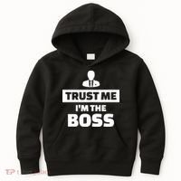 Trust Me I'm The Boss Kids Hoodie thumb 0