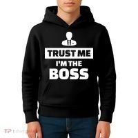 Trust Me I'm The Boss Kids Hoodie thumb 4