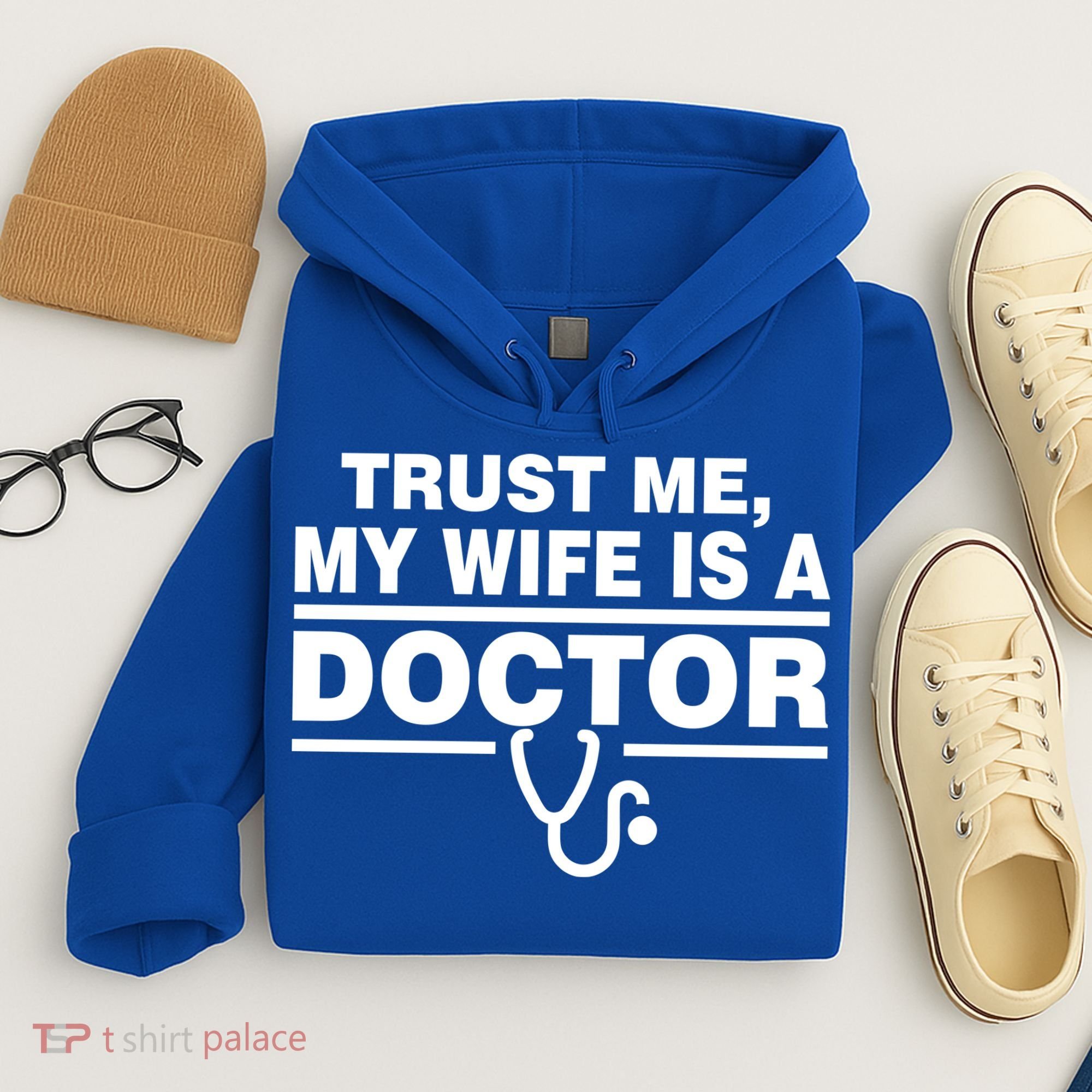 Trust Me My Wife Is A Doctor Hoodie
