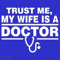 Trust Me My Wife Is A Doctor Women's Long Sleeve Shirt thumb 2