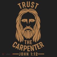 Trust The Carpenter Jesus Christ John 1:12 Beanie thumb 2