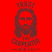 Trust The Carpenter Jesus Christ John 1:12 Santa Hat thumb 1