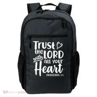 Trust The Lord With All Your Heart Proverbs 3:5 Backpack thumb 0