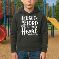 Trust The Lord With All Your Heart Proverbs 3:5 Kids Hoodie thumb 2