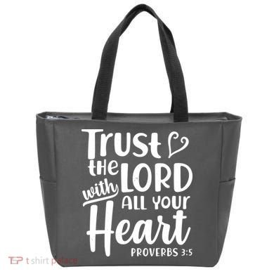 Trust The Lord With All Your Heart Proverbs 3:5 Tote Bag