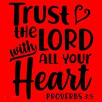 Trust The Lord With All Your Heart Proverbs 3:5 Santa Hat thumb 1
