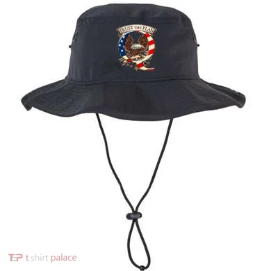 Trust The Plan Qanon American Flag Eagle Bucket Hat