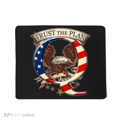 Trust The Plan Qanon American Flag Eagle Mousepad