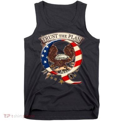 Trust The Plan Qanon American Flag Eagle Tank Top