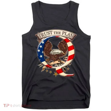 Trust The Plan Qanon American Flag Eagle Tank Top