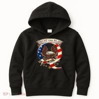 Trust The Plan Qanon American Flag Eagle Kids Hoodie thumb 0