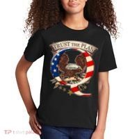 Trust The Plan Qanon American Flag Eagle Kids T-Shirt thumb 2