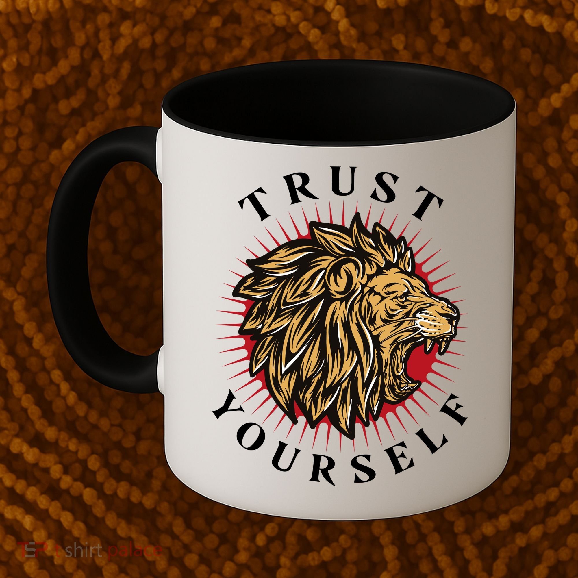 Trust Yourself Lion Coffee Mug