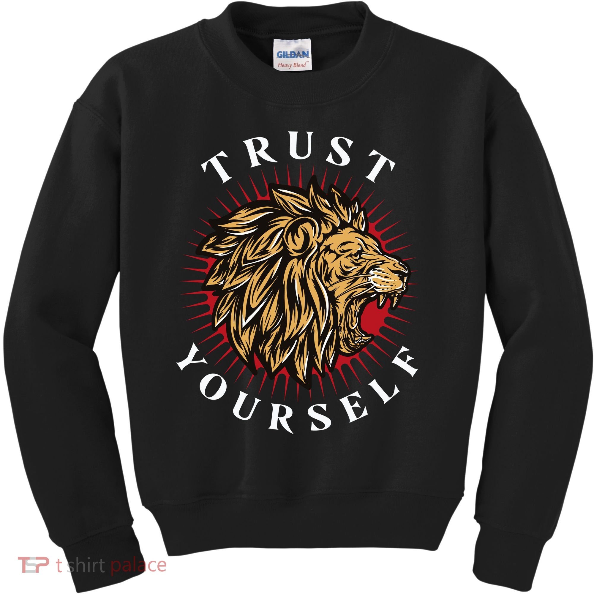 Trust Yourself Lion Kids Sweatshirt